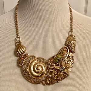 Seashell Art Nouveau Necklace